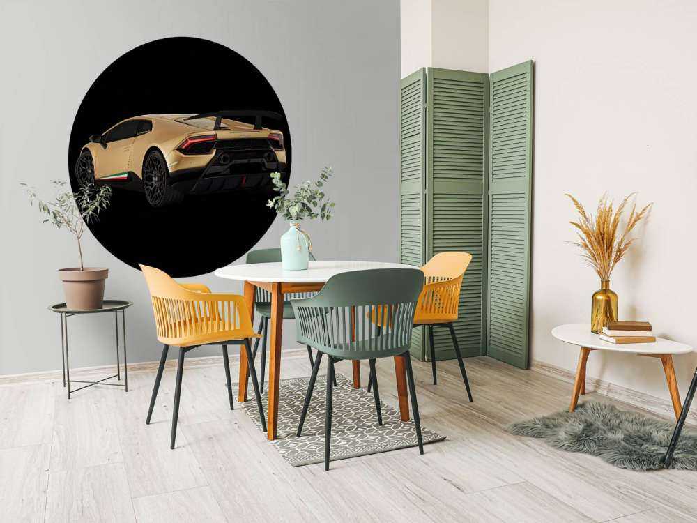 Lamborghini Huracán - Linke hintere Seite, schwarz