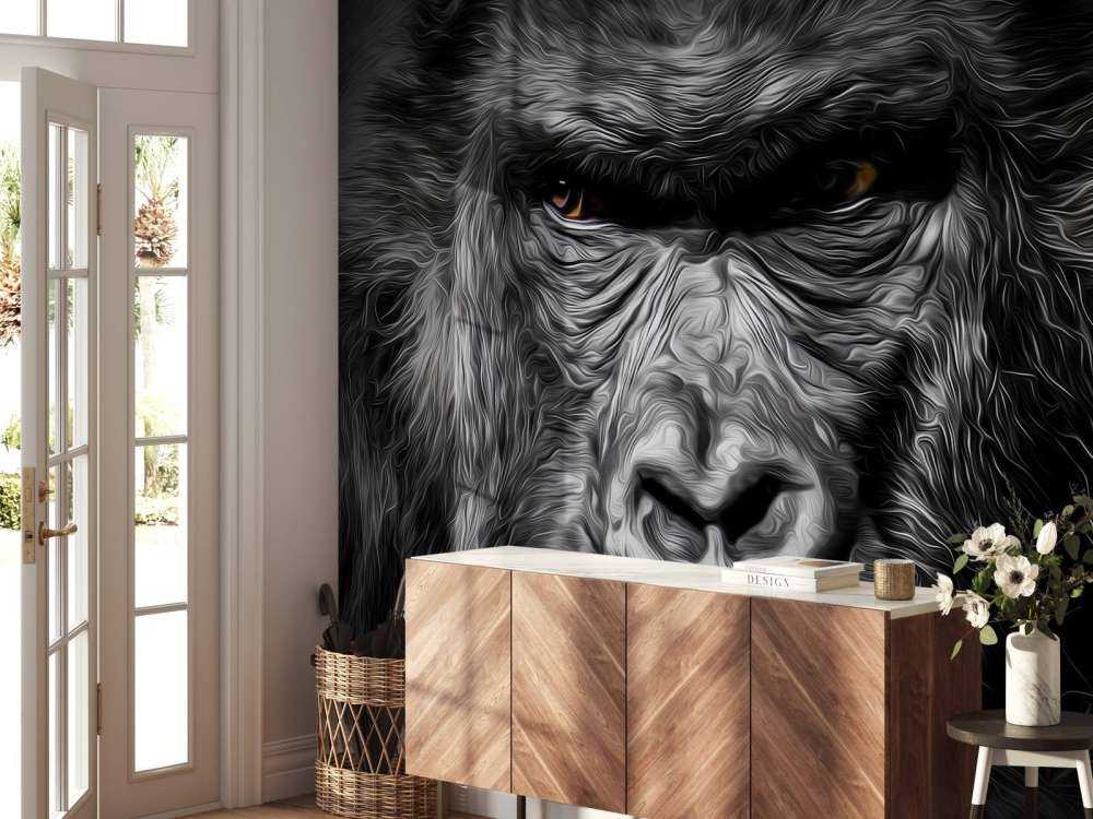 Gezeichneter Gorilla