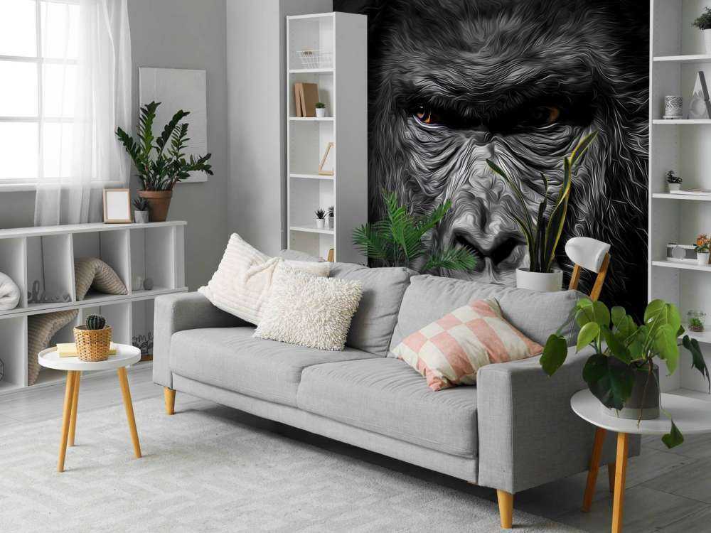 Gezeichneter Gorilla