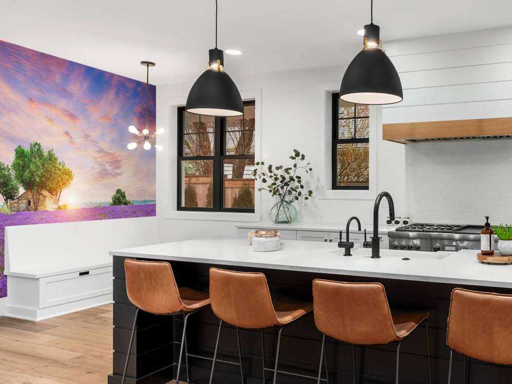 Lavendelfeld bei Sonnenaufgang