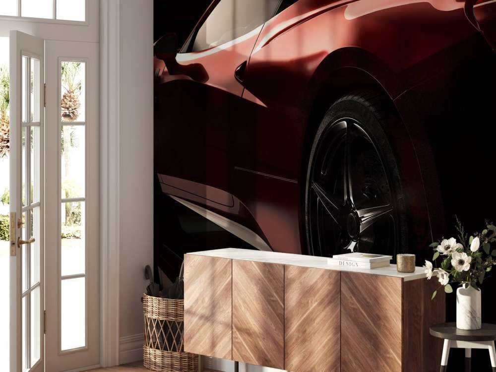 Rotes Sportauto
