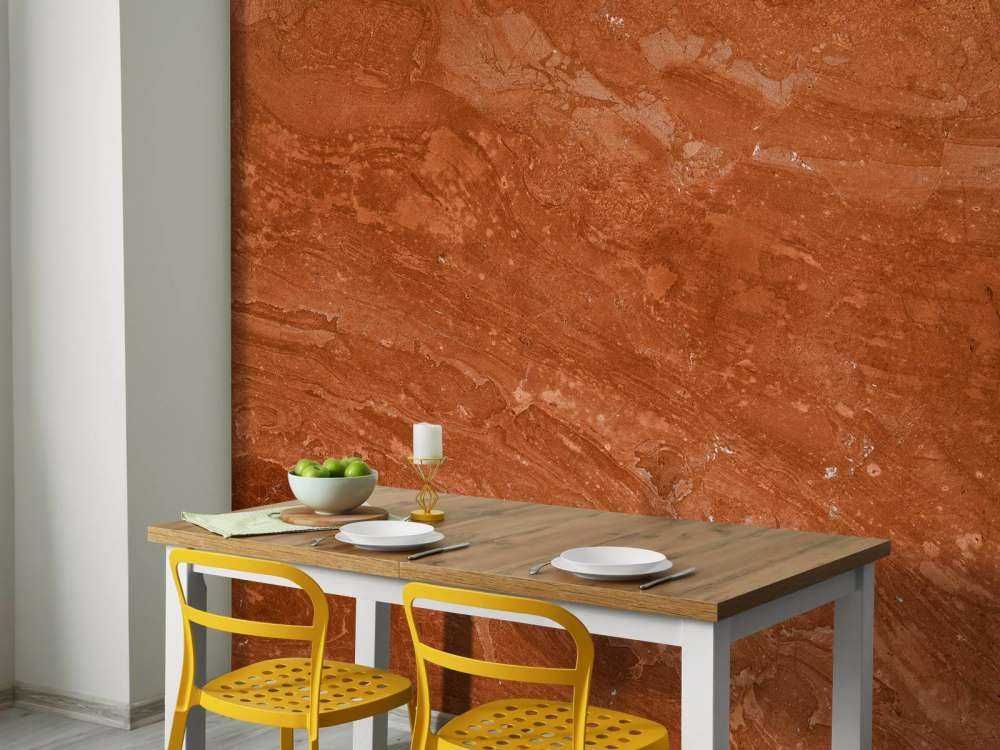 Terrakotta Marmor mit verspieltem Effekt