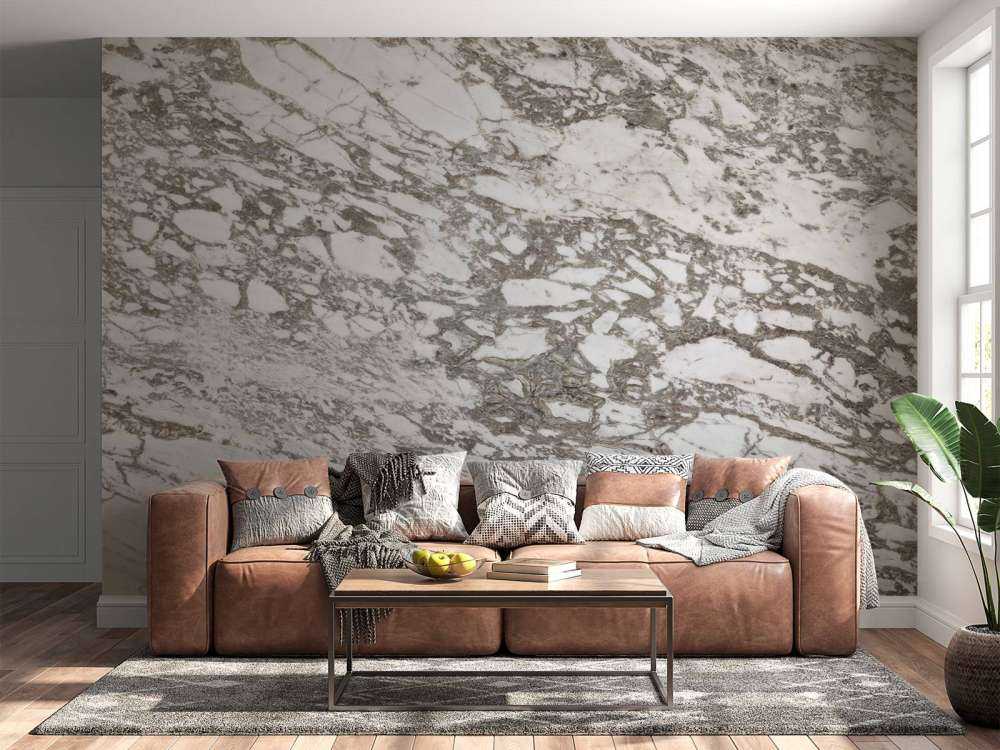 Weißer Marmor mit grober Struktur