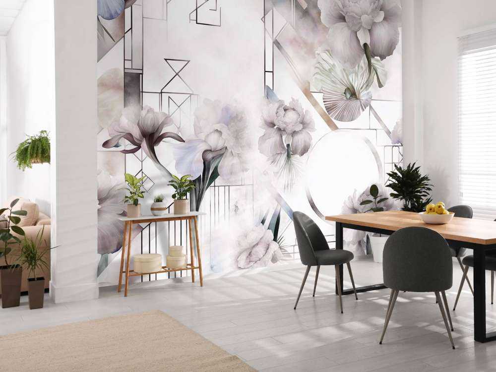 Aquarellgeometrie Beige