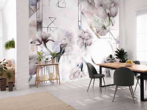 Aquarellgeometrie Beige