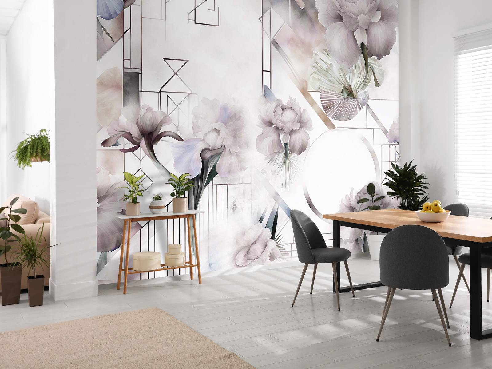 Aquarellgeometrie Beige