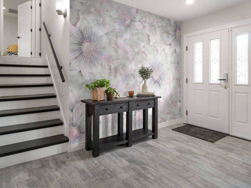 Botanische Aquarell-Eleganz Flieder-Dämmerung