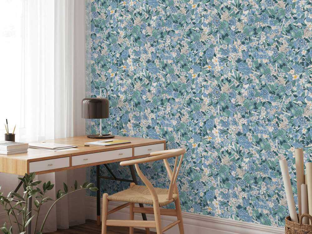 Floral Blossom Blue