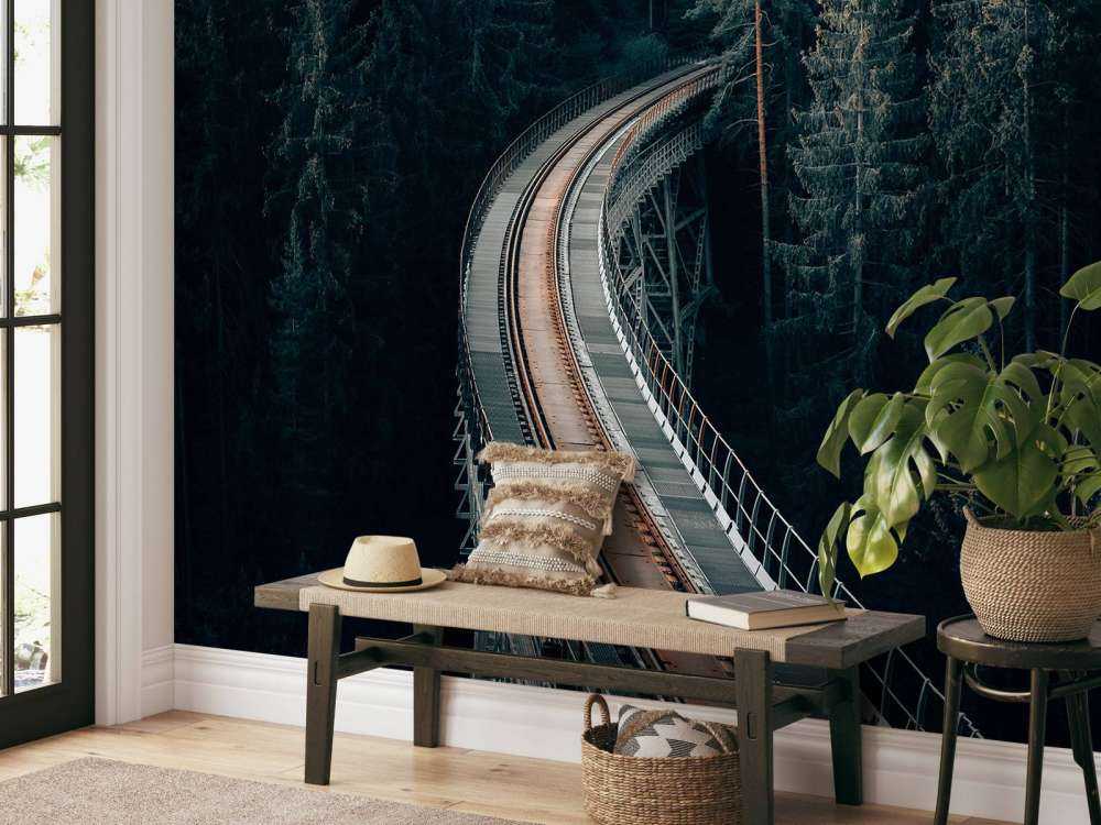 Eine alte verlassene Eisenbahn