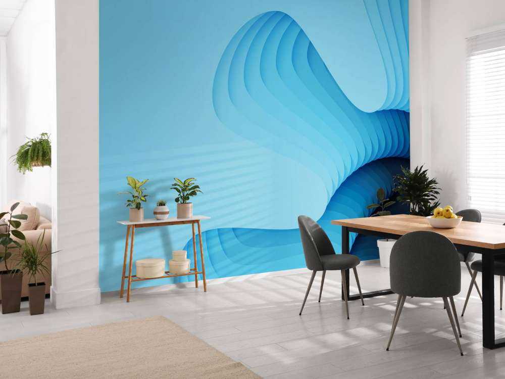 Abstrakt blau