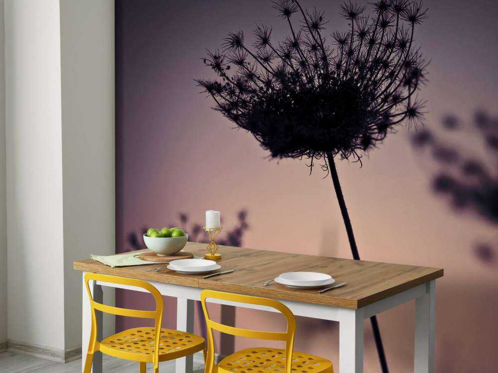 Silhouette von Blumen