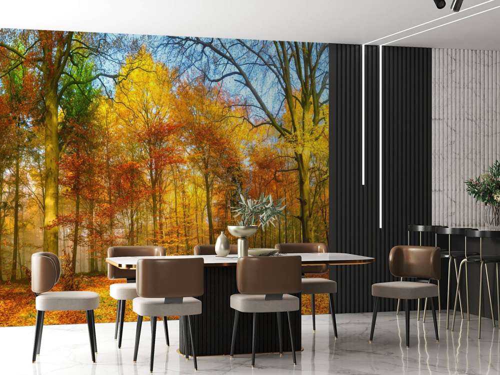 Buntes Waldpanorama