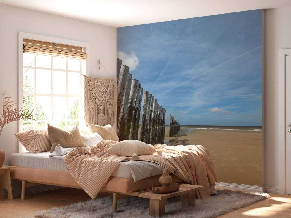 Wellenbrecher in der Nordsee