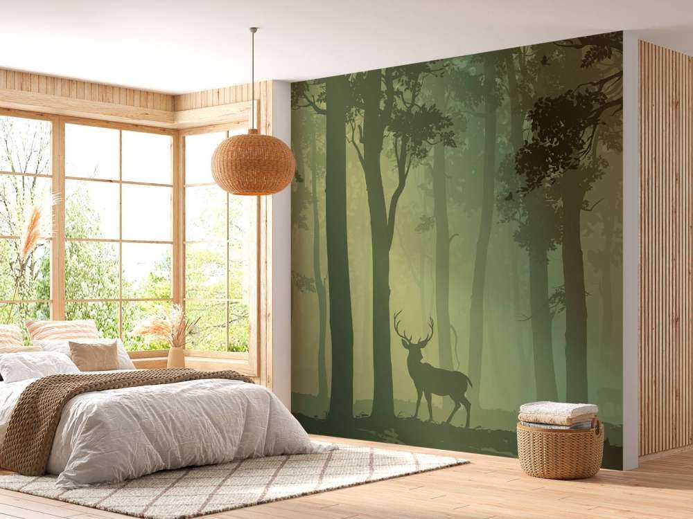 Hirsche im Wald