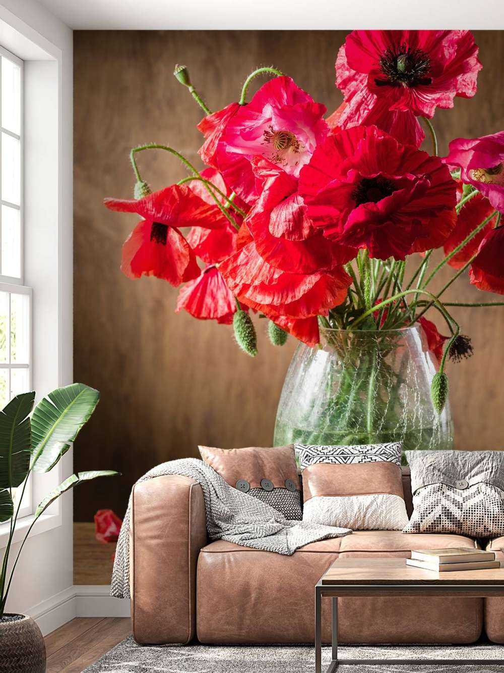 Mohnblumen in einer Vase