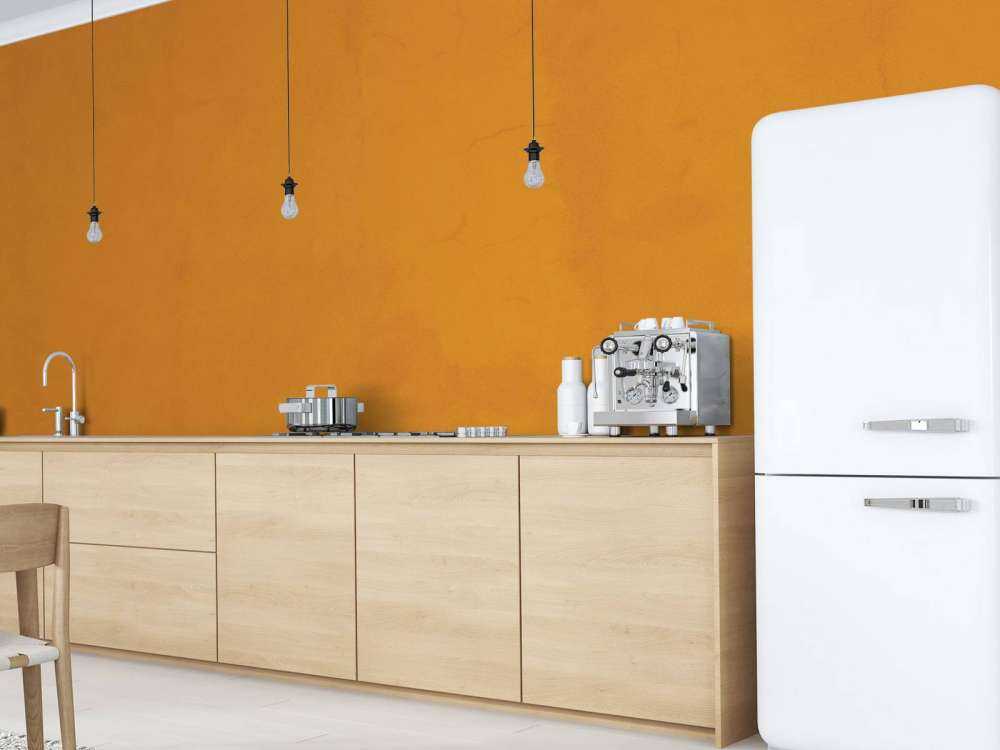 Orangefarbener Beton