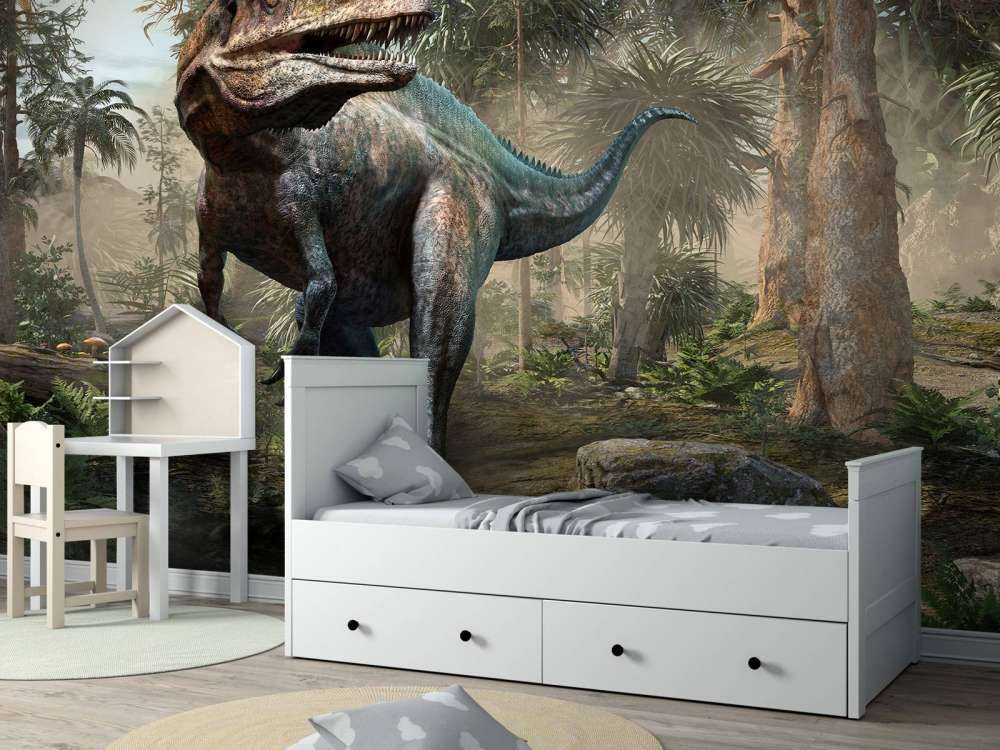 Acrocanthosaurus in den Wäldern