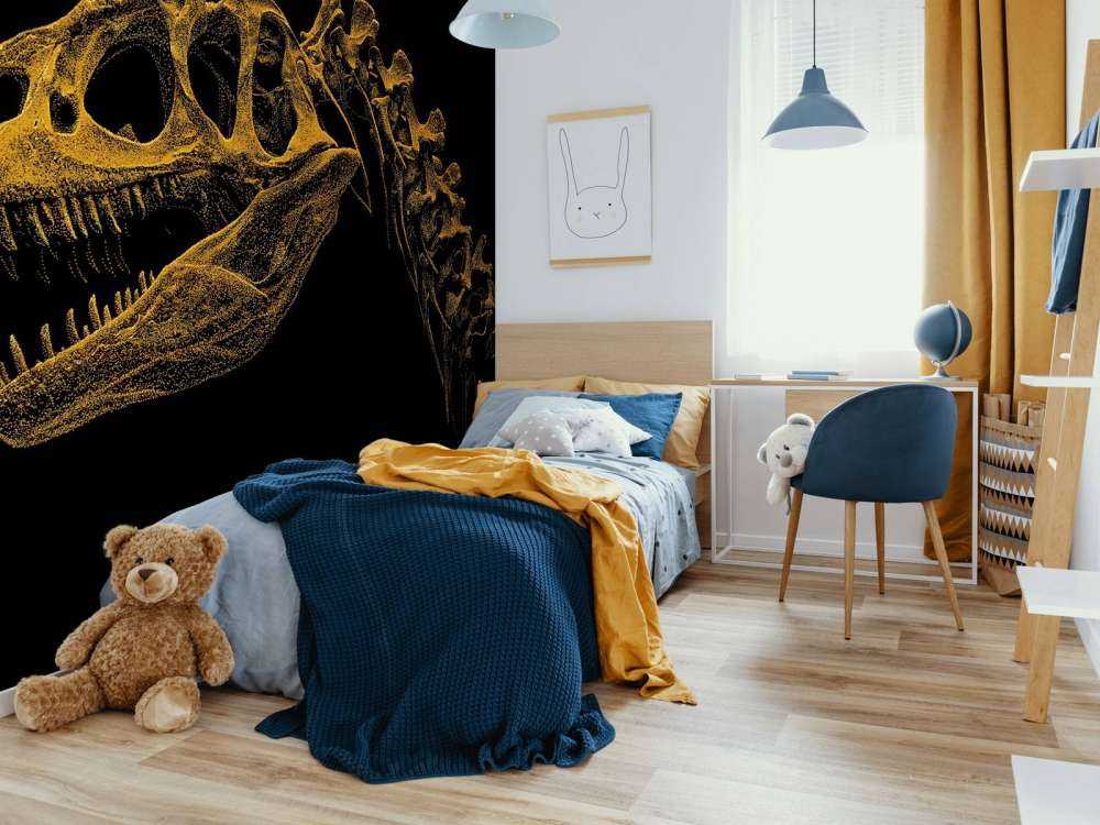 Skelett eines Dinosauriers