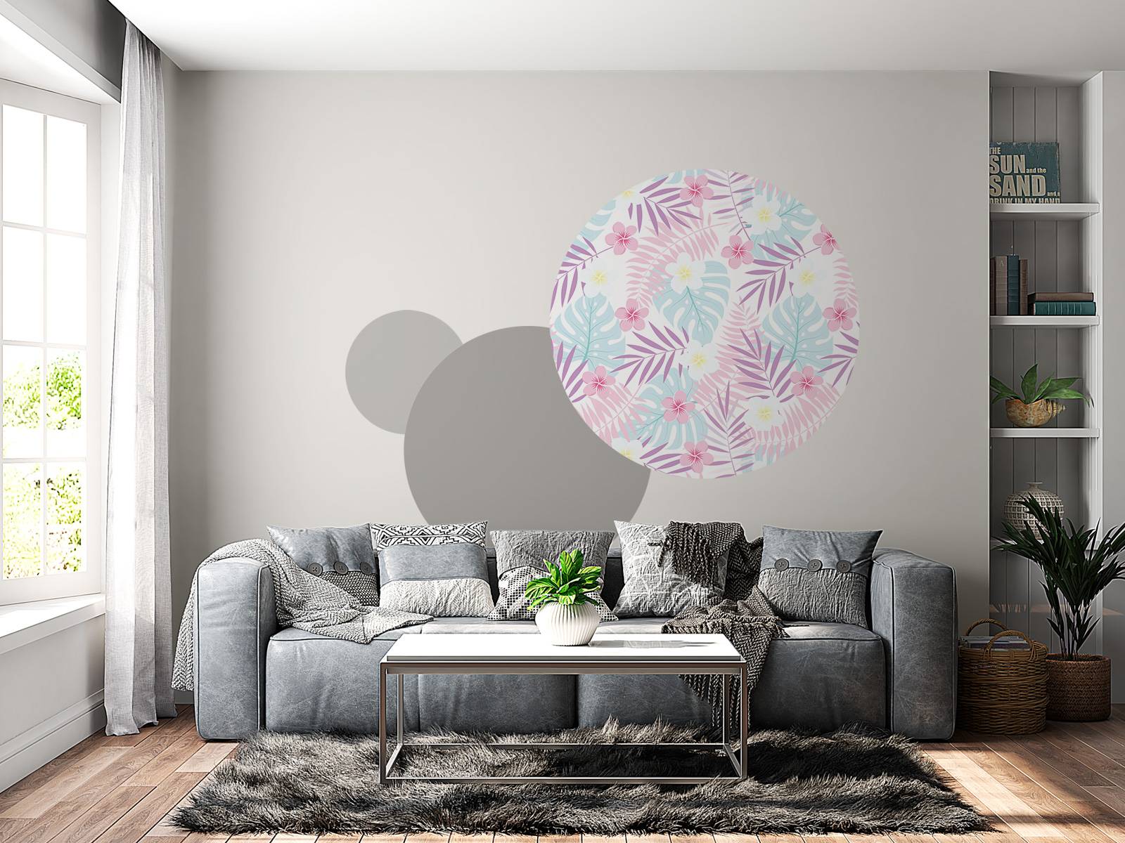 Pastell Blumen und Blätter