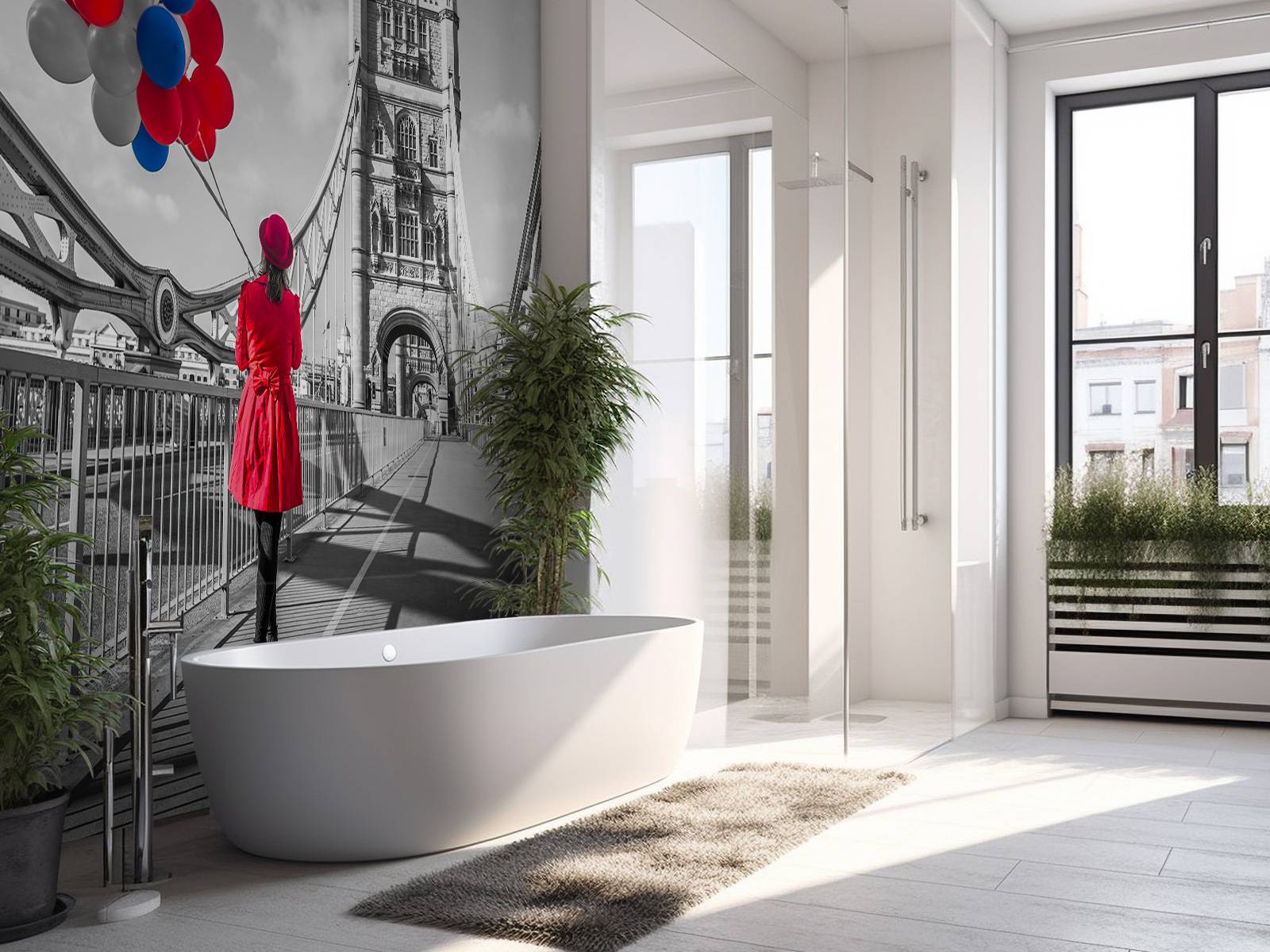 Bunte Luftballons - Fototapete, image size:1600x1200