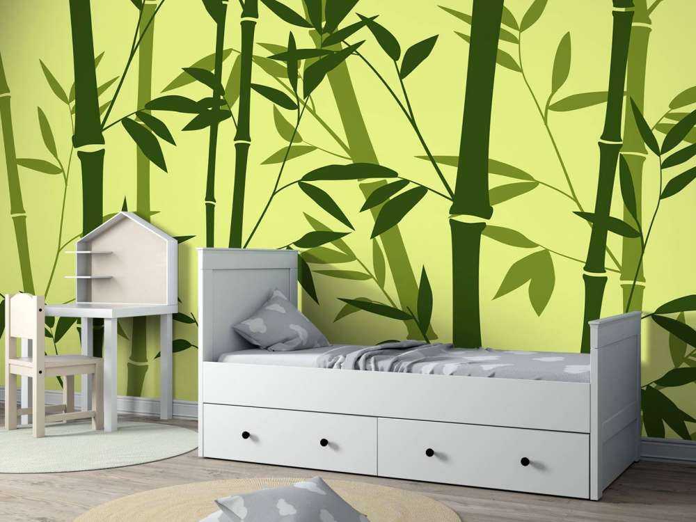Illustration eines Bambuswaldes