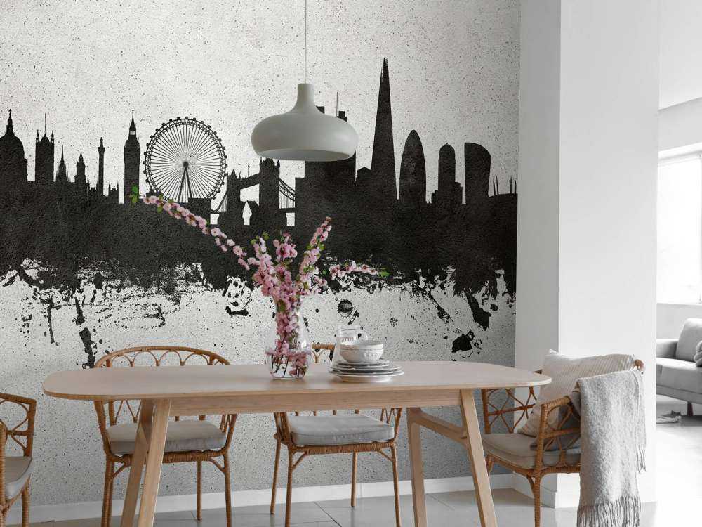 Aquarell-Skyline, London