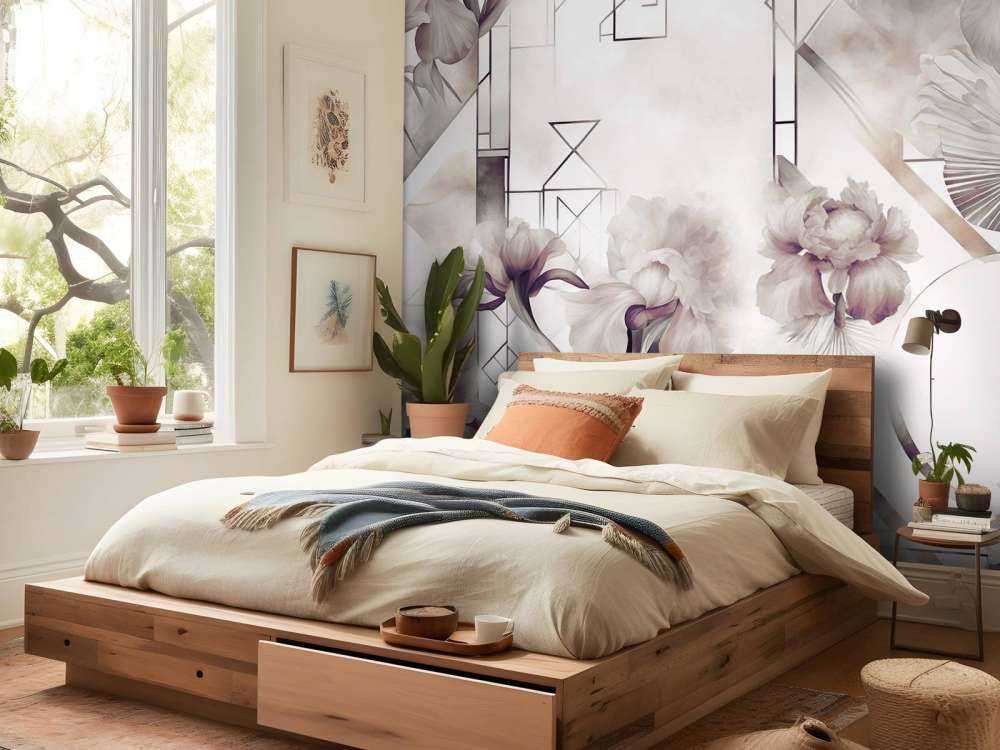 Aquarellgeometrie Braun