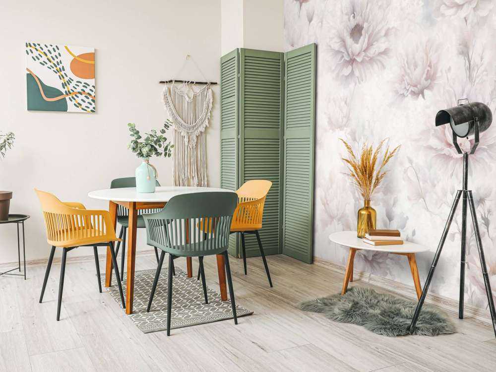 Romantische Wand Orange