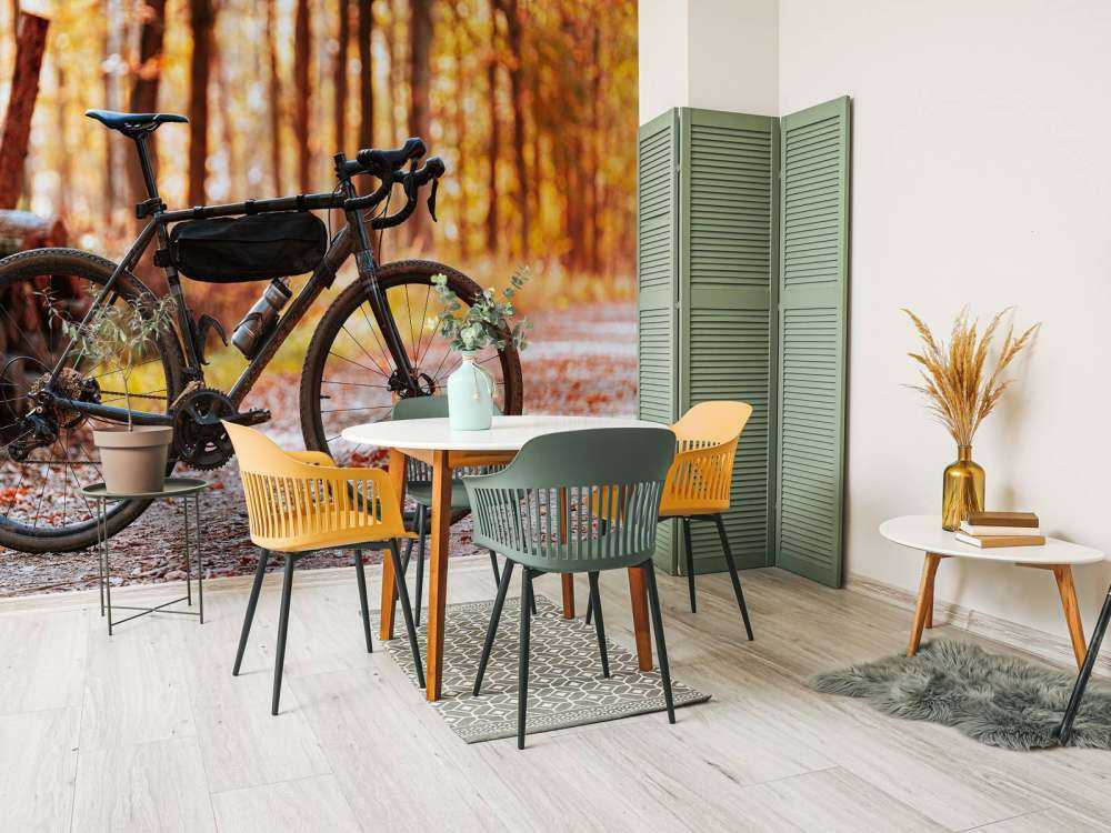 Fahrrad im Herbst