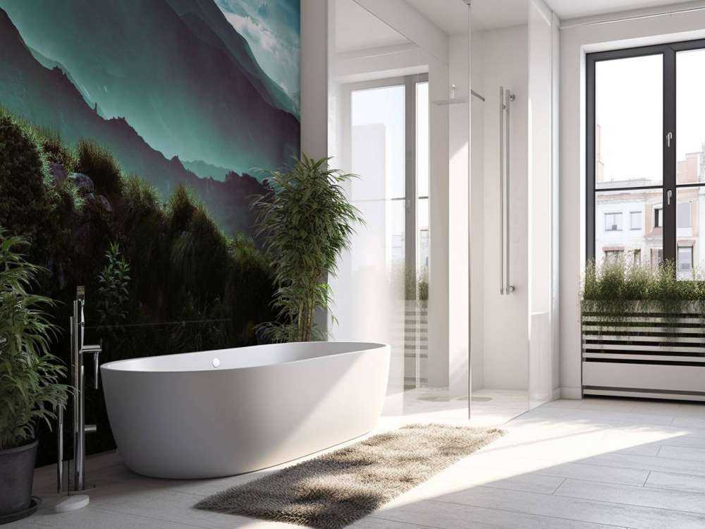 Dschungel mit Bergen