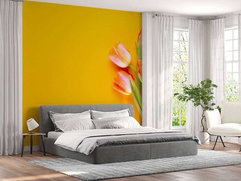 Tulpen auf Gelb