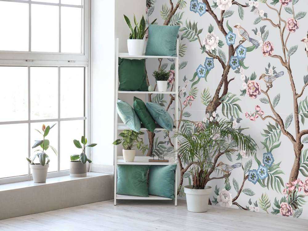 Florales Muster, pastellfarben