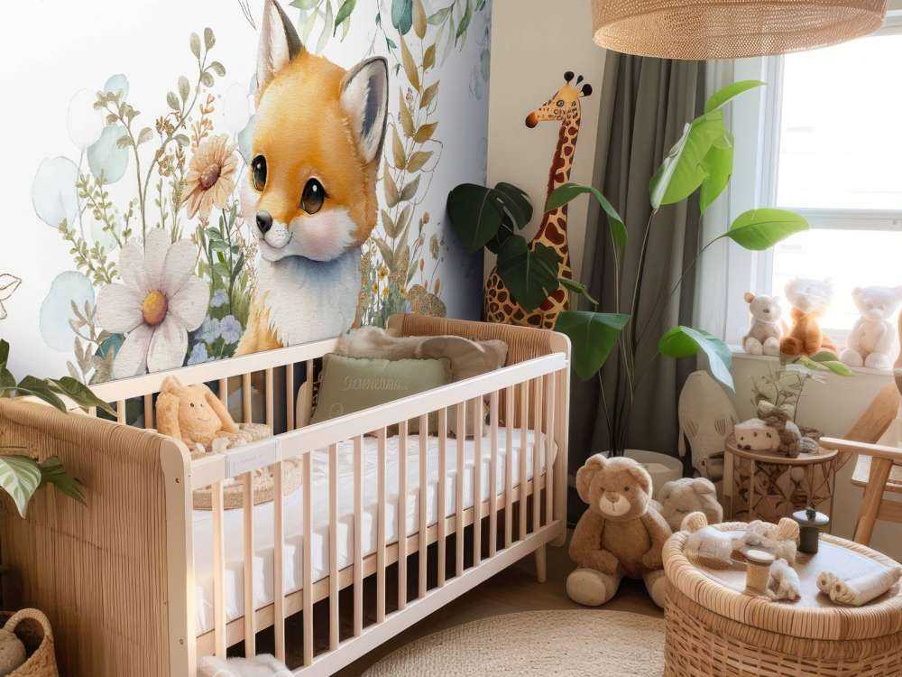 Baby mit Minze und Blattgold