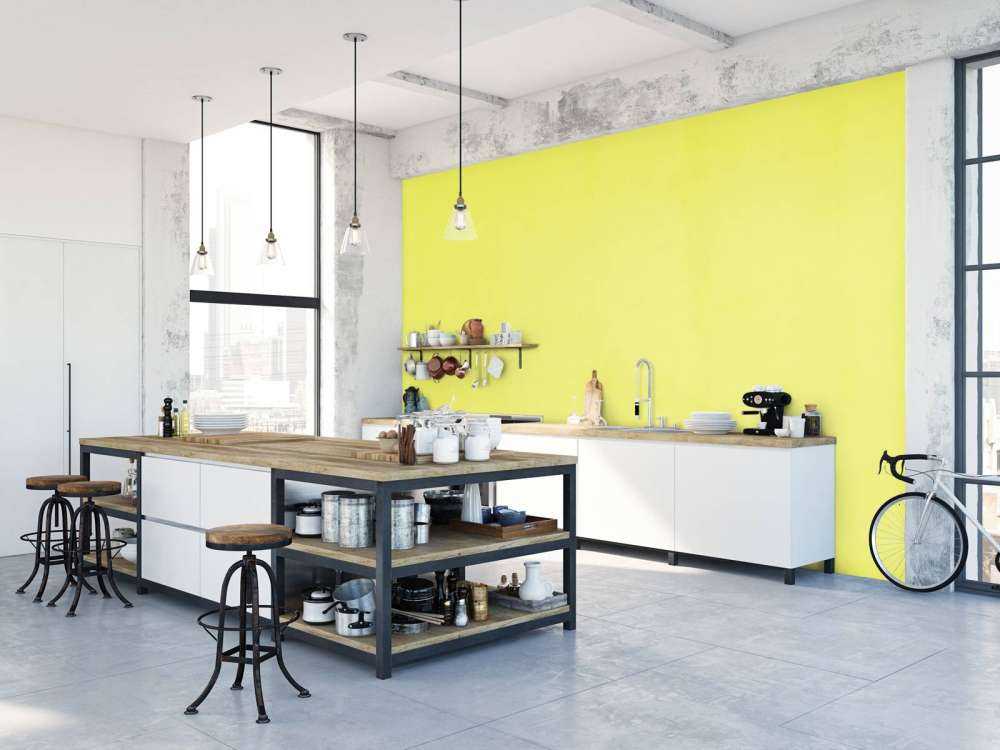 Limonengelber Beton