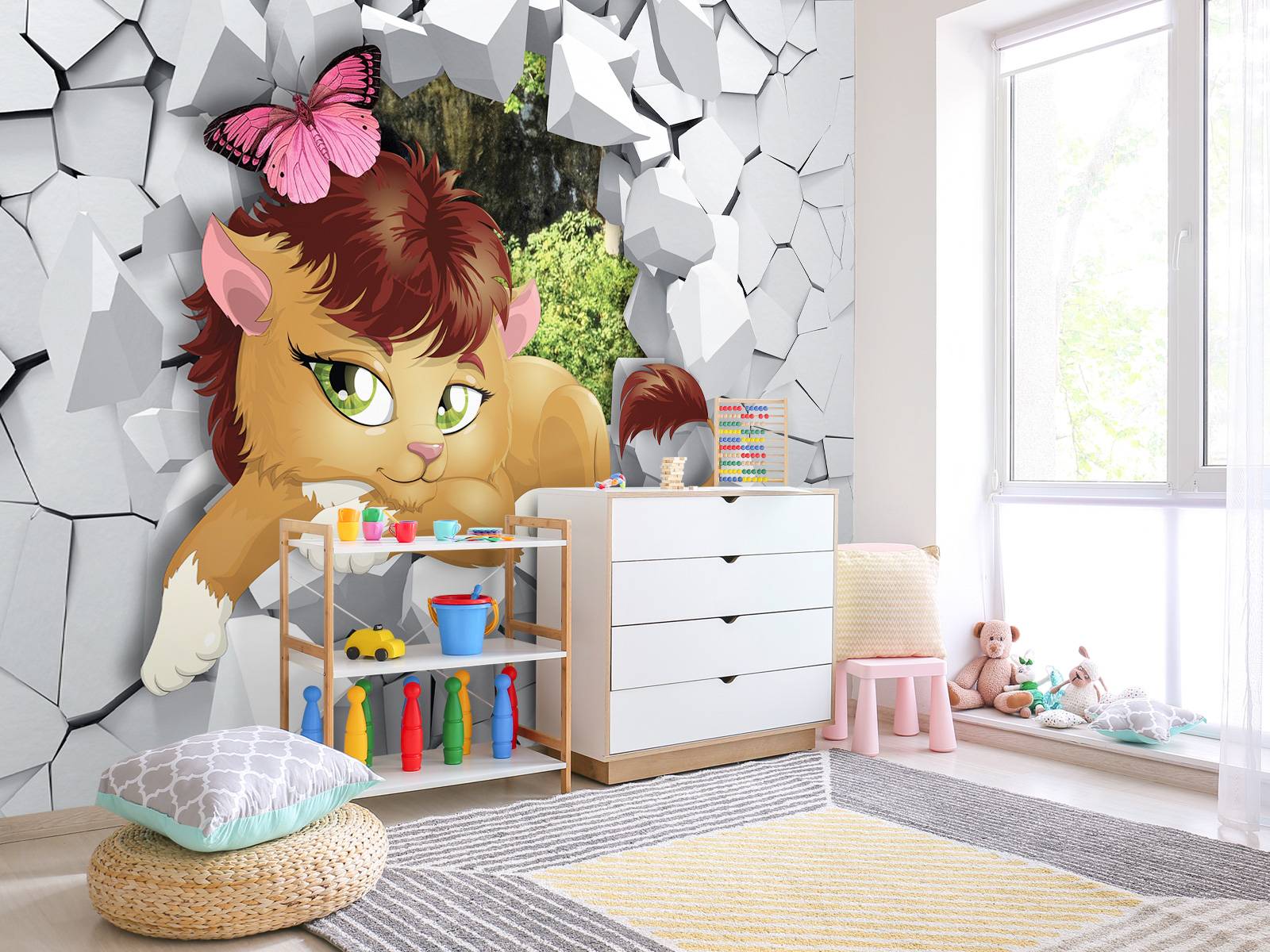 Löwe in einer Wand