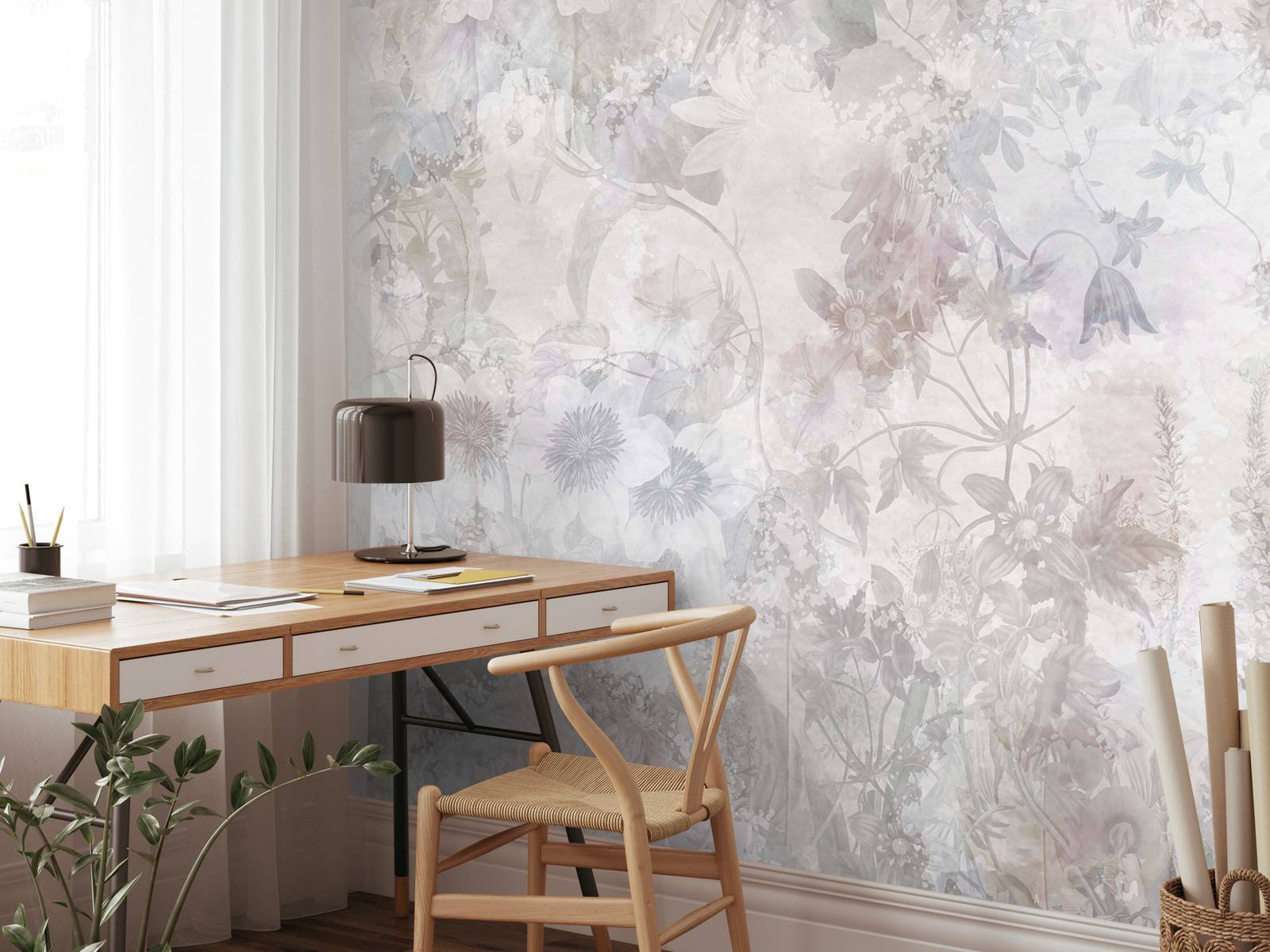 Aquarellgarten Taupe