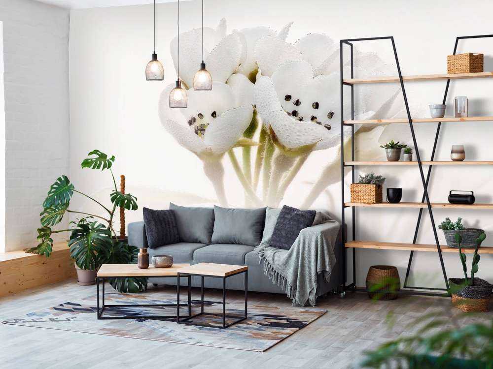 Nahaufnahme der Birnenblüte