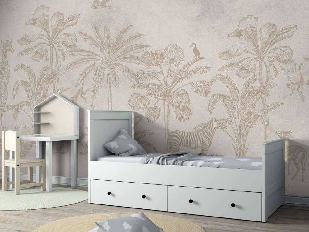 Tierischer Dschungel taupe