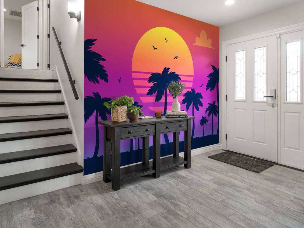 Illustration eines Sonnenuntergangs