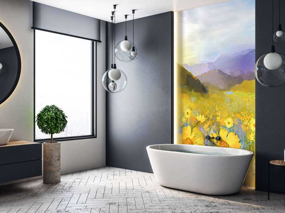 Ölgemäldes Ländlicher Sonnenuntergang