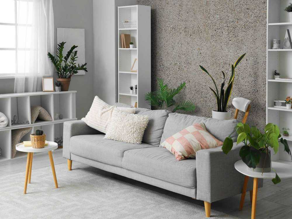 Beton mit groben Steinen