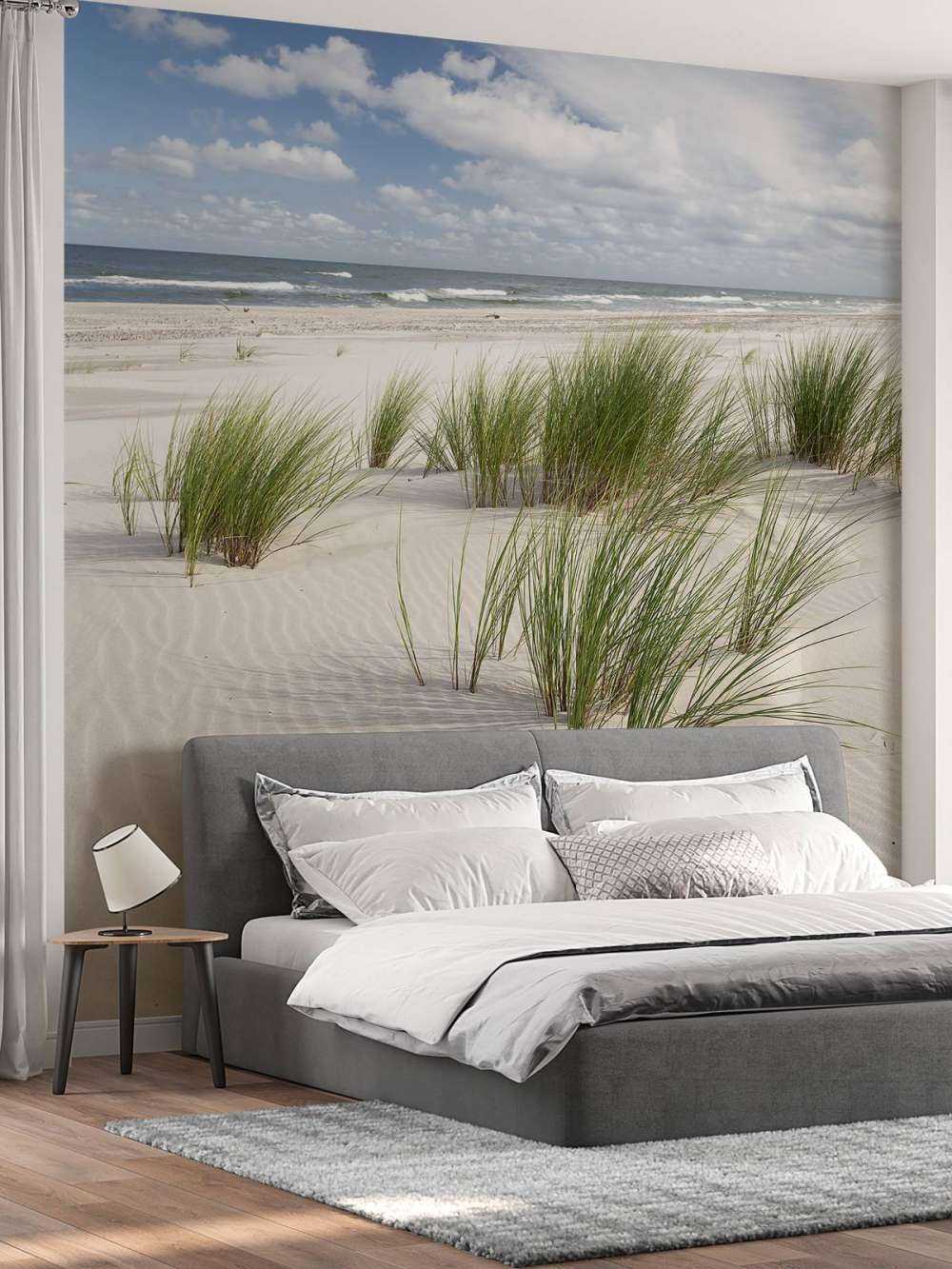 Strand mit Dünenpflanzen