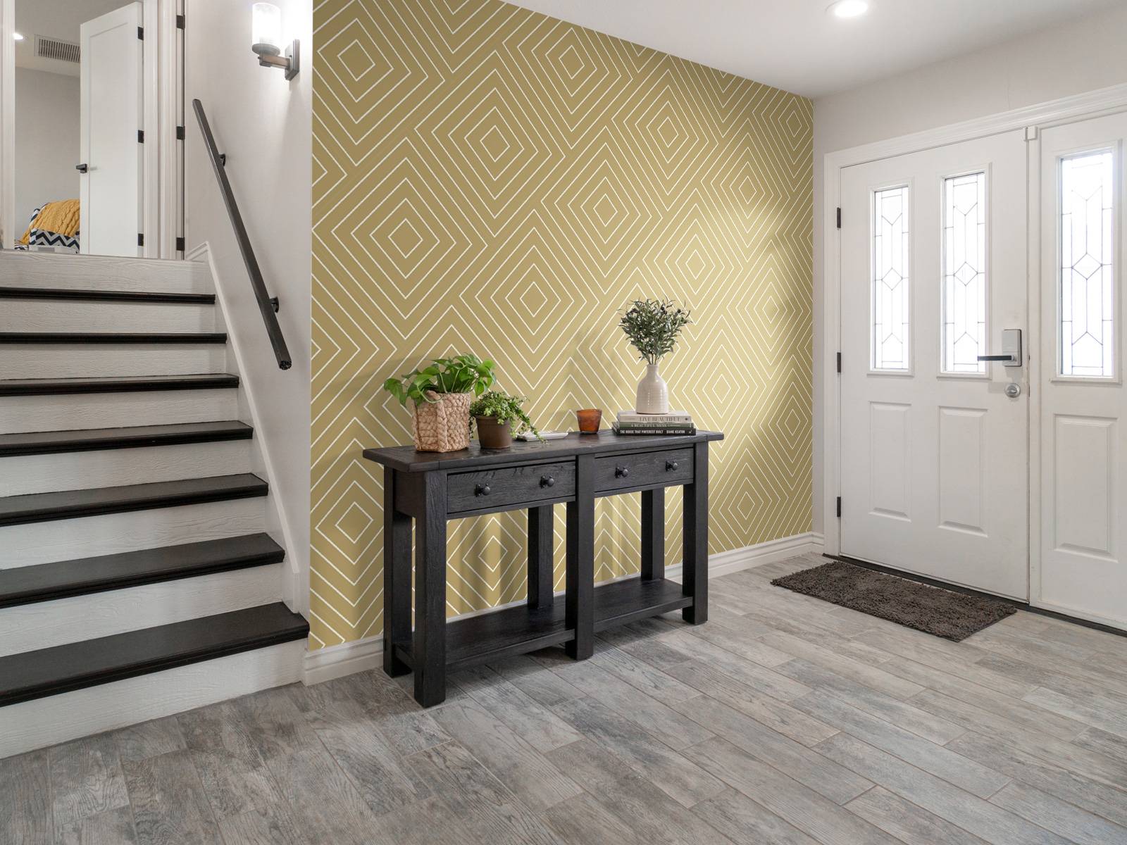 Chevron-Muster, gold