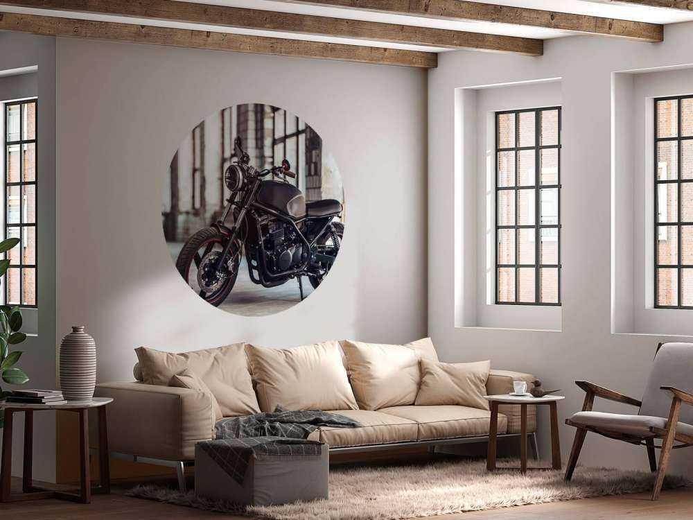 Mattschwarzer Motor