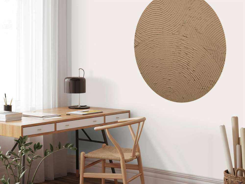 Zen-Kreise in Goldbraun