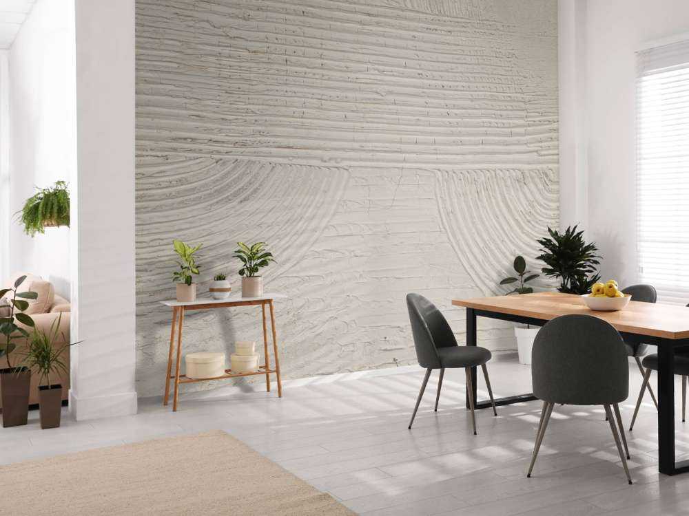 Linien und Strukturen in Off-White