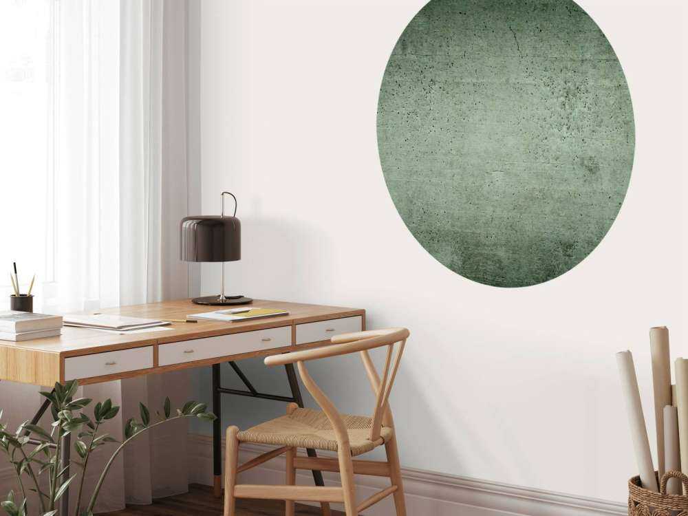 Grüne Betonwand