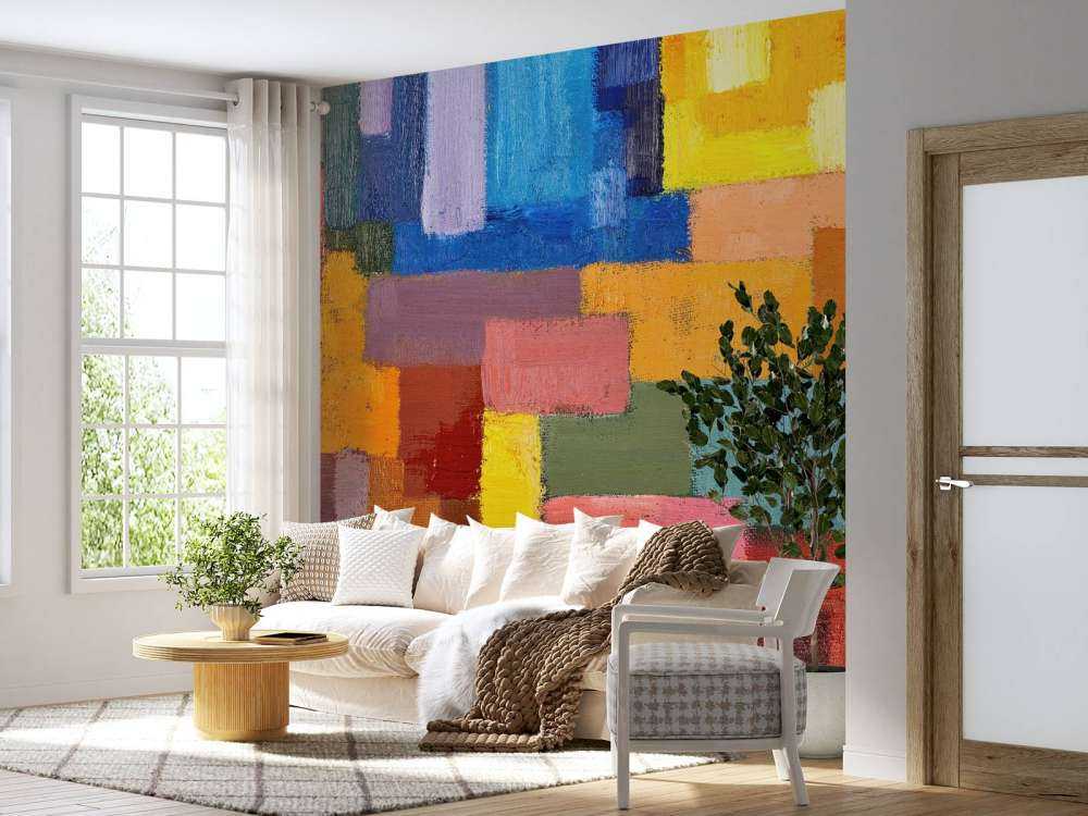 Bunte Flächenverteilung