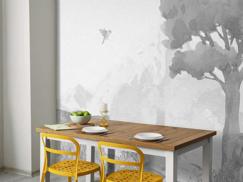 Waldtiere in Schwarz und Weiß