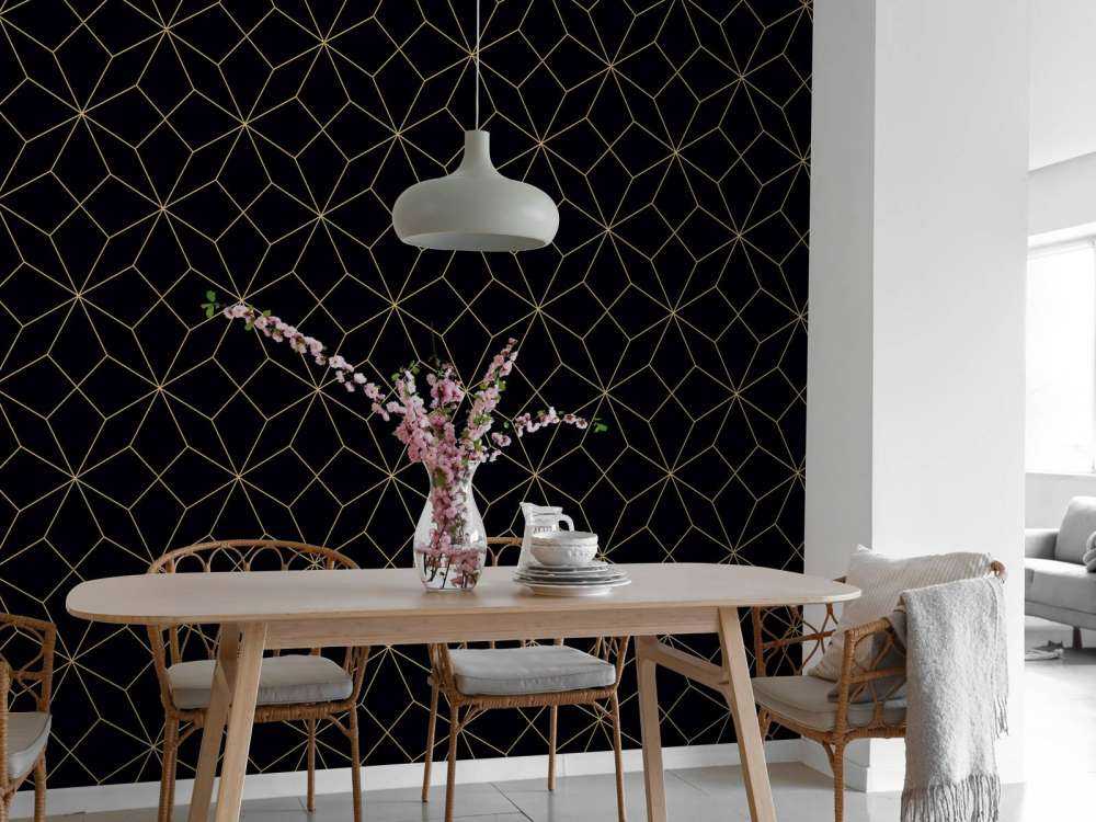 Abstrakte Linien, Gold